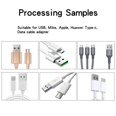 Cable di dati USB Linea di colla macchina di processo facile da usare Dispensatore di pulizia semiautomatico
