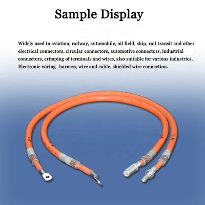 Macchina per il crimping pneumatico di terminali da 75 kg per terminali aerei a naso di rame da 2-35 mm2
