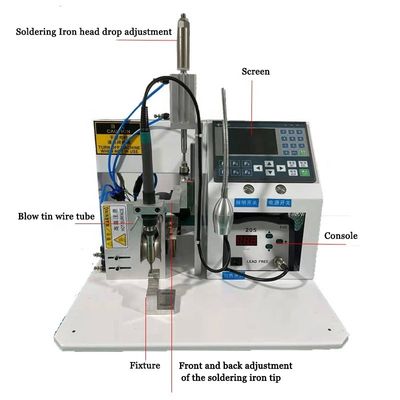 Macchina semiautomatica di saldatura e saldatura multifili per cavi elettronici PCB USB