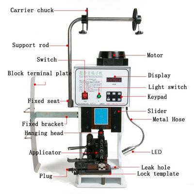 1.5t/2t Super Mute Jam Forca di ottone Applicatore terminale terminale Crimping Machine Dies