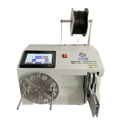 Macchina di avvolgimento a forma di O a mano automatica a piattaforma elettrica per le cinghie di diametro 18-45 mm