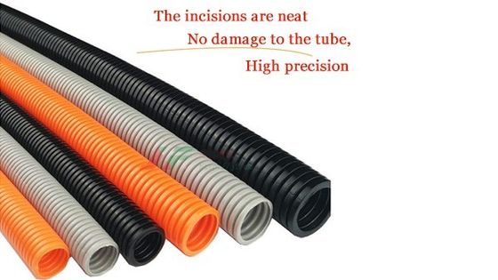 Tagliatore automatico di tubi per tubi circolari di plastica