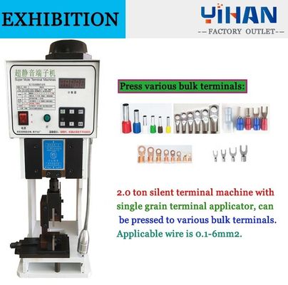 44KG Electric Super Mute Wire Terminal Applicator Terminal Crimping Machine per terminali e fili