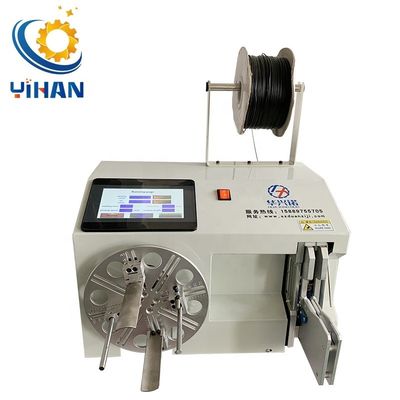 Semi-automatica Mini Flat Cable Wire Coiling Winding Machine per le cinghie di diametro 18-45mm