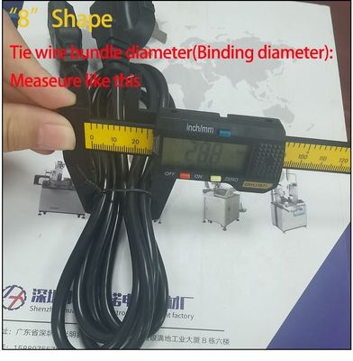 Semi-automatica Mini Flat Cable Wire Coiling Winding Machine per le cinghie di diametro 18-45mm