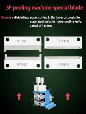 3F Macchina di pelazione del filo di base Lame Pneumatica Stripping Machine Coltello Personalizza supporto